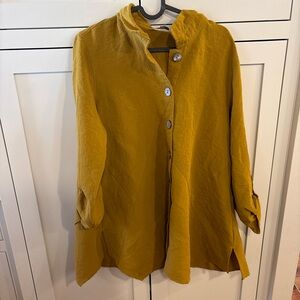 John Mark Mustard Button Down Shirt